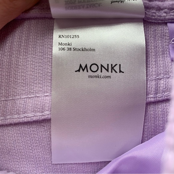 💜SOLD💜Monki Yoko Retro Corduroy Trousers High Waist Wide Leg Dusty Lilac - Picture 11 of 11